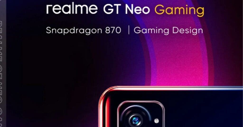 GT Neo Gaming sở hữu thiết kế theo phong cách Gaming, trang bị chip Snapdragon 870